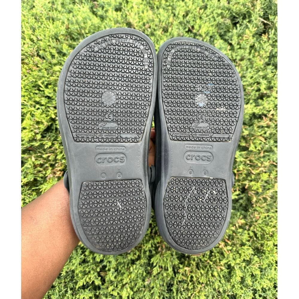 Crocs Bistro Adult Unisex Work‎ Clogs Size M6 W8 Black - Picture 8 of 14